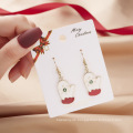 Shangjie Oem Joyas Weihnachtsgeschenk Großhandel Fashion Hook Ohrringe für Frauen Süßes Weihnachtsmann Weihnachtsschmuck Ohrringe Set Set